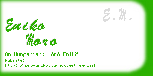 eniko moro business card